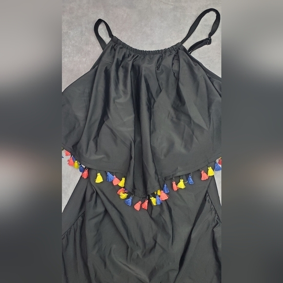 CACIQUE Swim Tankini Top Built-In No-Wire‎ Bra Size 20 - Picture 4 of 16